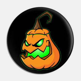 Creepy Jack O Lantern Pumpkin Pin