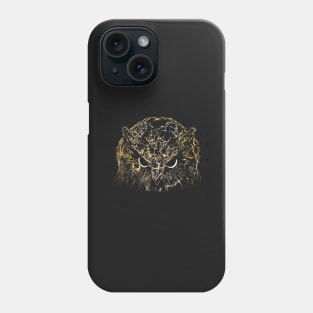 Gold Owl Acrylic Painting Phone Case