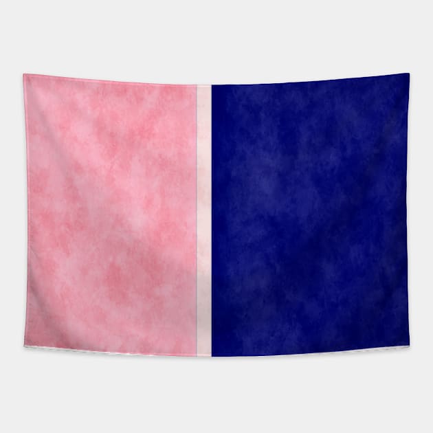 pink and blue Tapestry by pluielegere