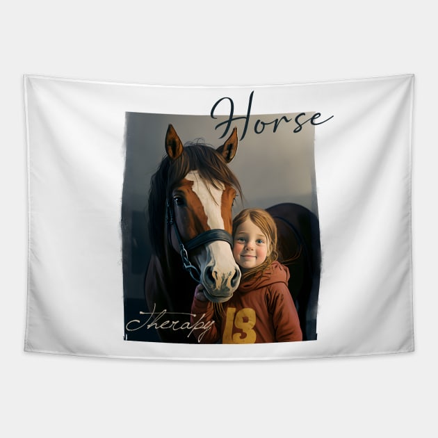 Happy Horse Tapestry by ArtRoute02