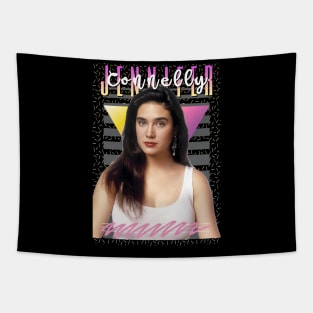 Jennifer Connelly Aesthetic 80s Fan Art Tapestry