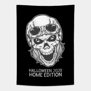 Gray Skull Monster - Halloween 2020 Home Edition Tapestry