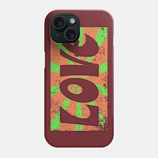 LOVE Groovy 60s style graphic Phone Case