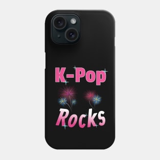 K-Pop Rocks with Fireworks and Stars Phone Case