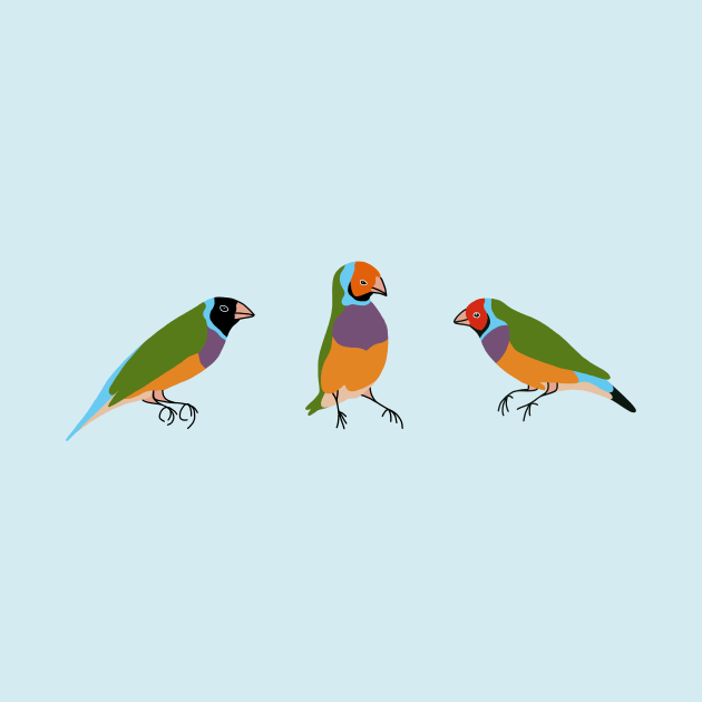 Gouldian Finches by Earl Grey