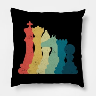 Retro Vintage Chess Pillow