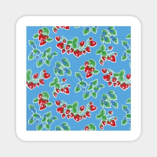 Strawberry mexican oilcloth Magnet