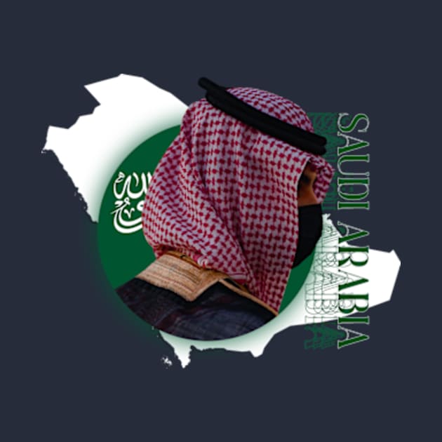 SAUDI ARABIA's TRADITIONALE DRESS GREEN SAUDI by TareQ-DESIGN