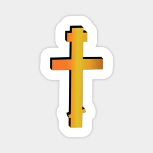 golden cross Magnet