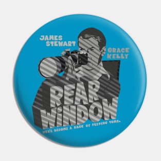 Rear Window - Vintage Suspense Design for Hitchcock Fans Pin