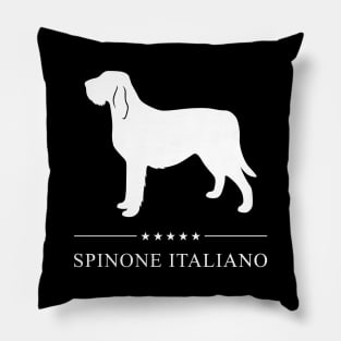 Spinone Italiano Dog White Silhouette Pillow