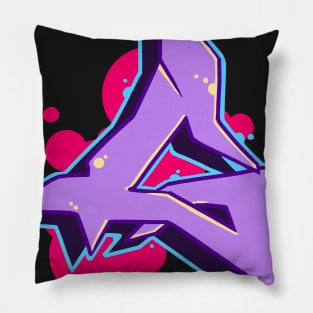 Letter G - Graffiti Street Art Style Pillow