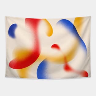 Abstract Ephemeral Shapes Colorful Art Tapestry