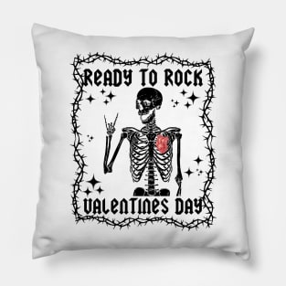 Ready To Rock Valentines Day Pillow