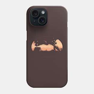 Bigfoot At A Campfire Phone Case