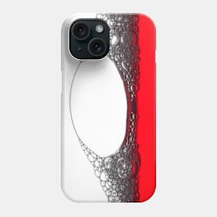 Bubbles on Red Phone Case