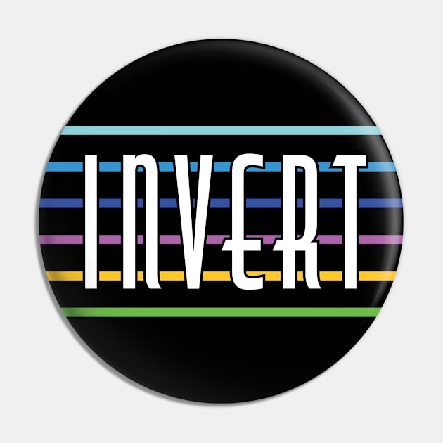 Inverted Rainbow Colors for Gay Invert Pin by SapphicReality