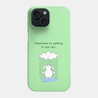 Walking in the rain Phone Case