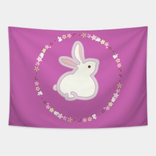 Dream Rabbit, Little Bunny Pattern Tapestry