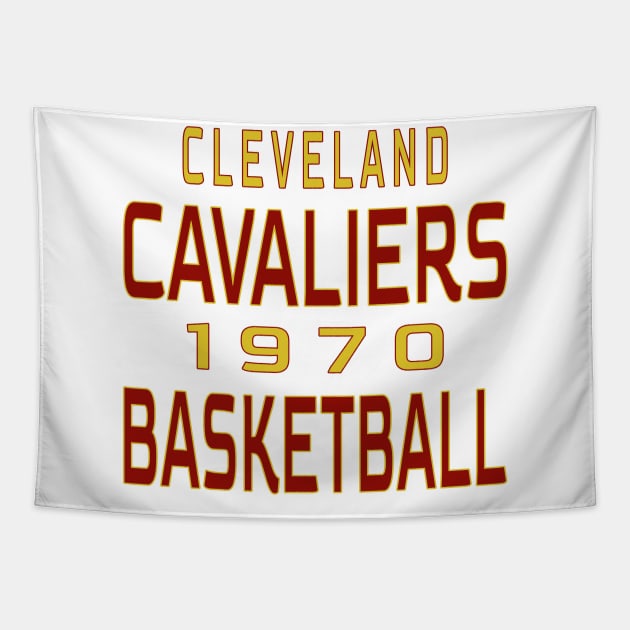 Cleveland Cavaliers Basketball 1970 Classic Tapestry by Medo Creations