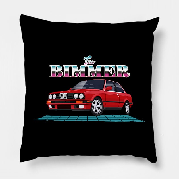 Bimmer e30 Classic Pillow by masjestudio