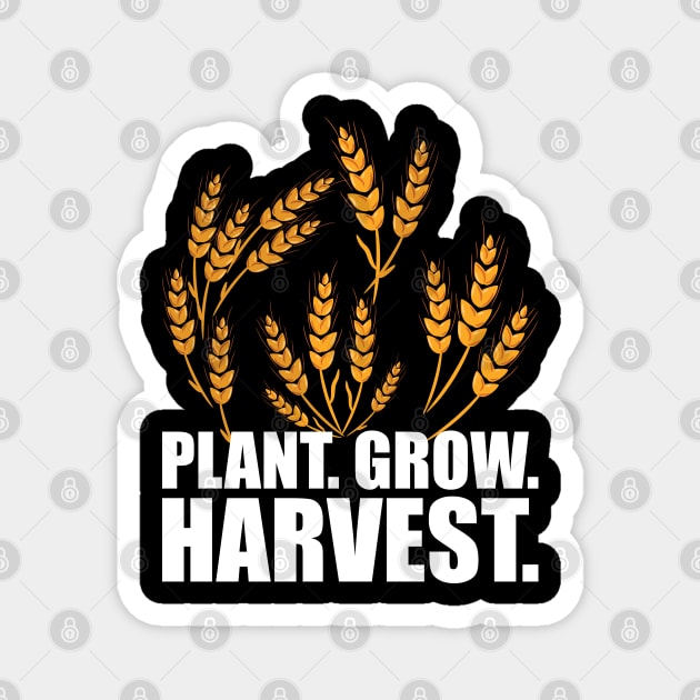 Wheat Farmer - Plant Grow Harvest w Magnet by KC Happy Shop