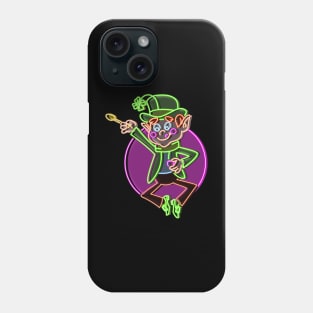 Lucky charms neon style bg Phone Case