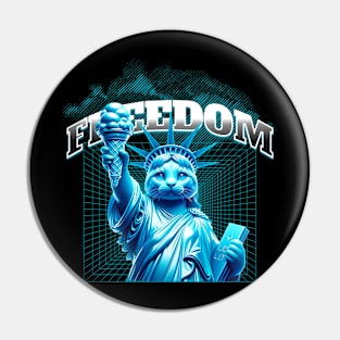 liberty statue parody cat Pin