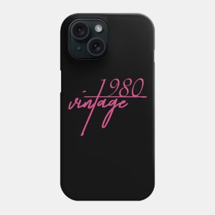 1980 Vintage. 40th Birthday Cool Gift Idea Phone Case