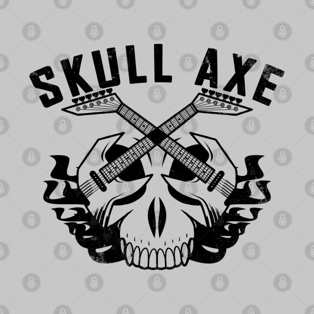 Awesome Guitarist Guitar Heavy Metal Musician Skull Rocker Slogan by BoggsNicolas