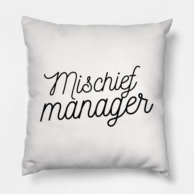 Mischief manager - Eyesasdaggers Pillow by eyesasdaggers