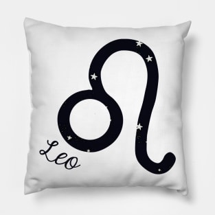 Starry Leo Symbol Pillow