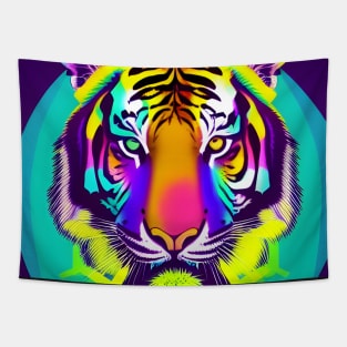 Rainbow Tiger Tapestry