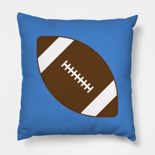 Blue Football Pillow