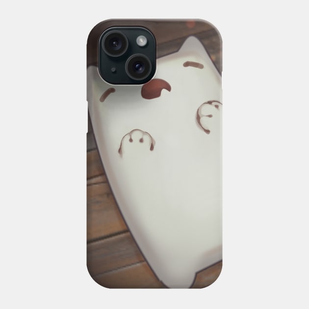 Lying flat cat Phone Case by cokyfish