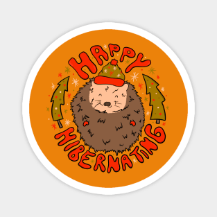 Happy Hibernating Magnet