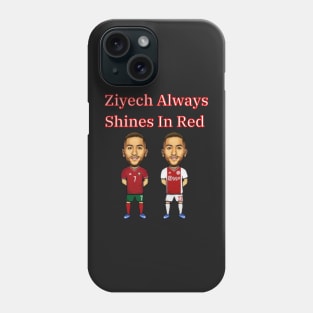 Ziyech Always Shines In Red - Morocco Football Phone Case