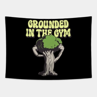 GROUNDED IN THE GYM Tapestry
