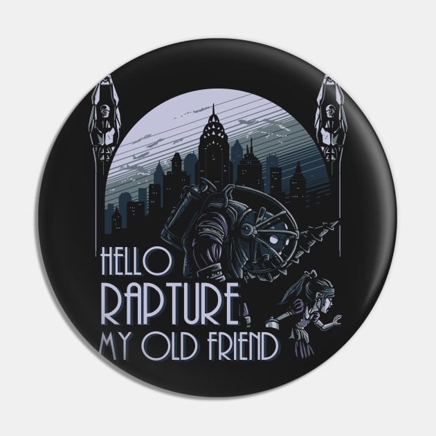 Hello Rapture Pin by BER