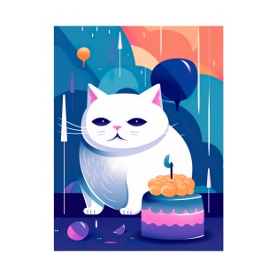 Happy birthday to the cute cat T-Shirt