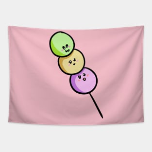 Kawaii Dango Dumplings Tapestry