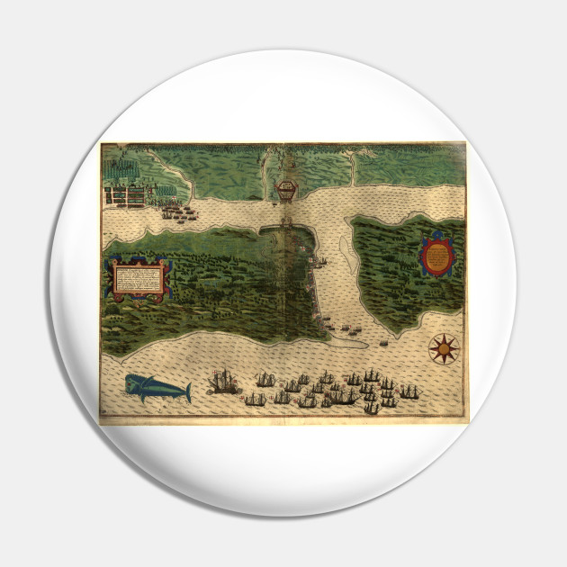 Vintage Map Of St Augustine Florida 1589 St Augustine Map