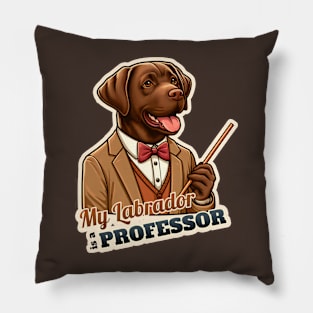 Professor Labrador Retriever Pillow