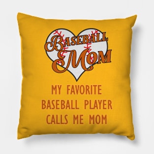 Baseball mom Pillow