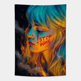 Stop War in Ukraine Tapestry