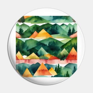 Watercolor Geometric Pin