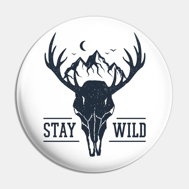 Stay Wild Pin by SlothAstronaut