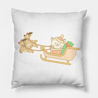 Cute Santa delivers gifts Pillow