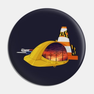 Sunset Labour Pin