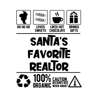 Santa's Favorite Realtor Santa Claus T-Shirt